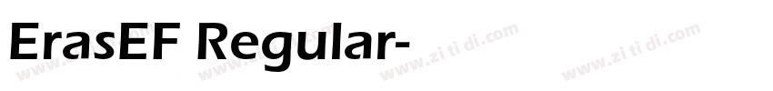 ErasEF Regular字体转换